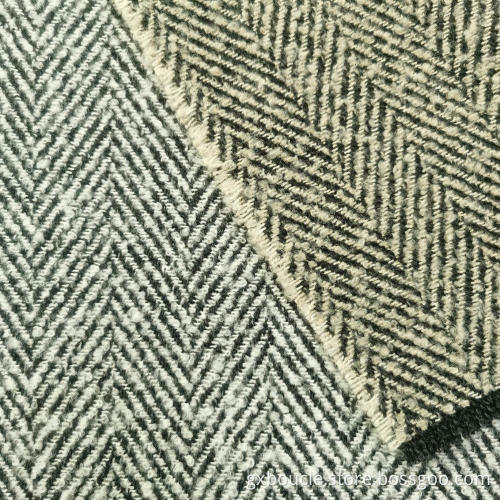 Boucle loops yarn herringbone design fabrics